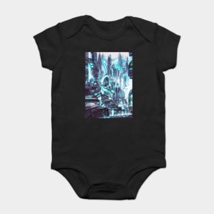 Cool Japanese Neon City Baby Bodysuit